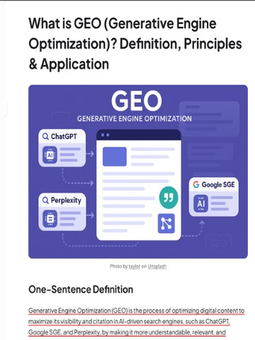 GEO 博客：ChatGPT、Perplexity、Google SGE 同页可见